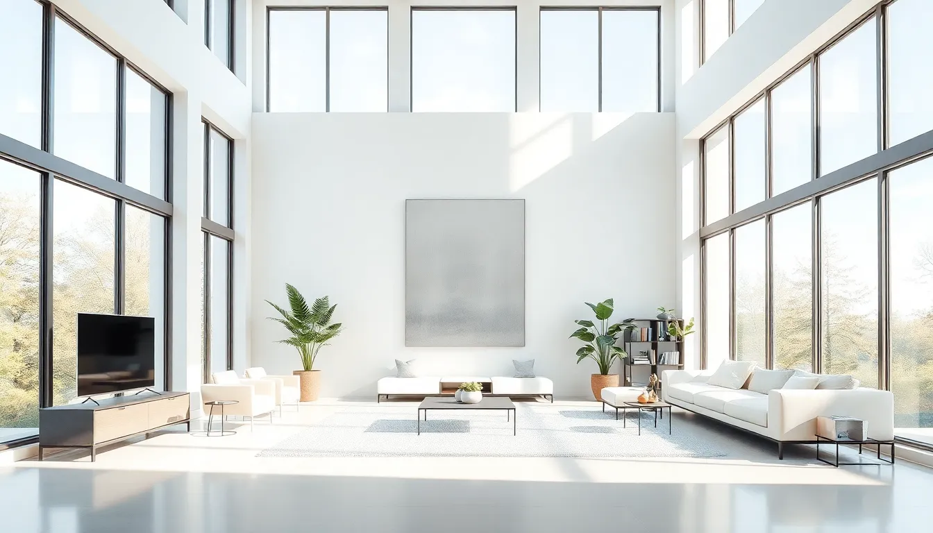 Minimalist Modern High Ceiling Living Room: Transform Your Space into a ...